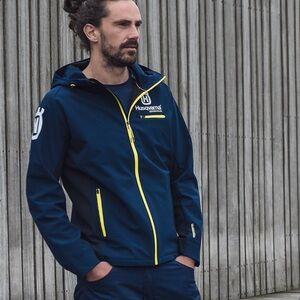 HUSQVARNA TEAM HARDSHELL JACKET (Blue)-MENS XXL